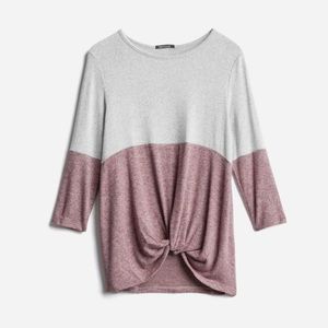 Pink clover twist front top XL Stitch Fix